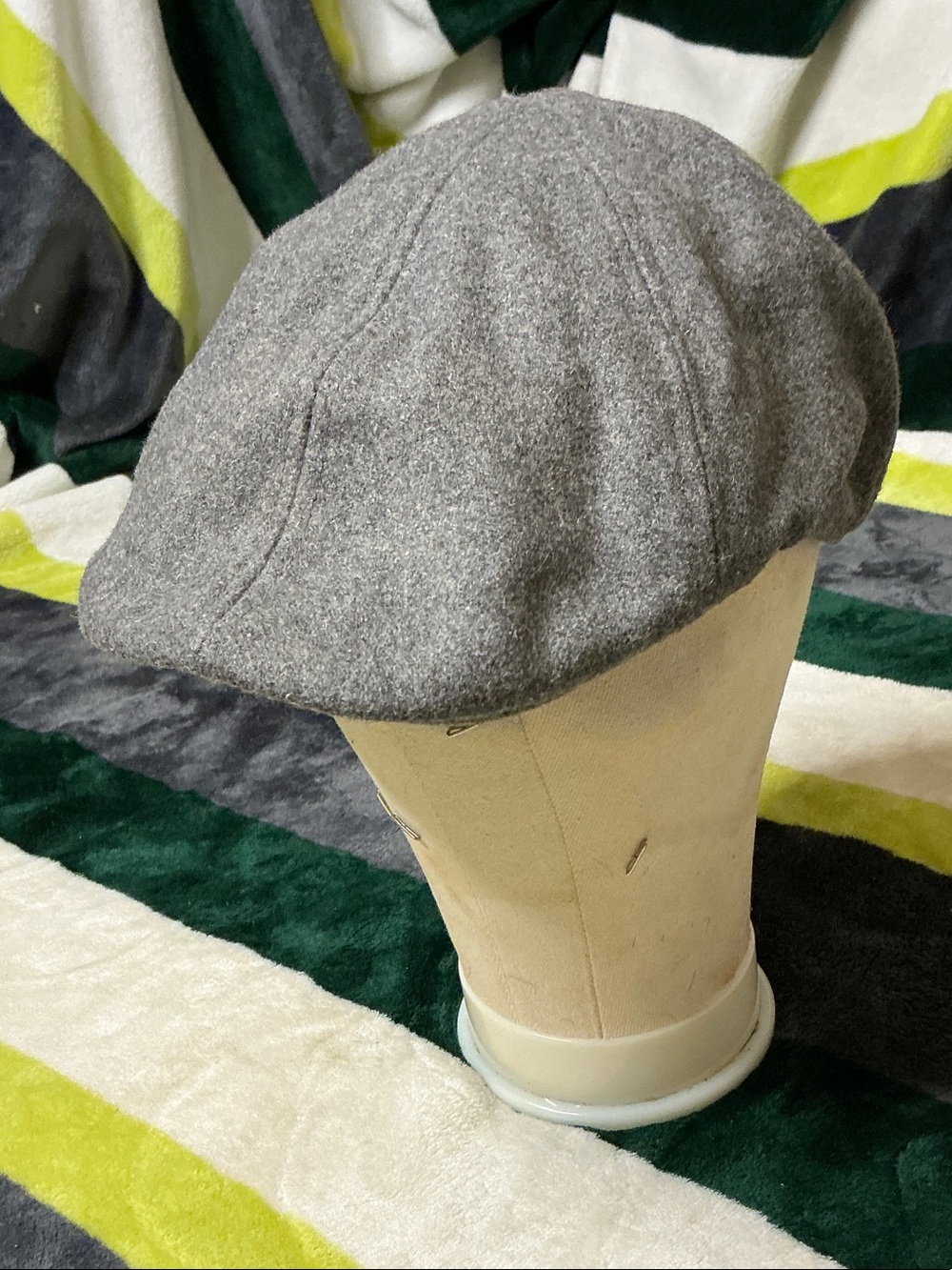 Lids Grey Wool Blend Newsboy Cap Men’s Size XL - Picture 6 of 11